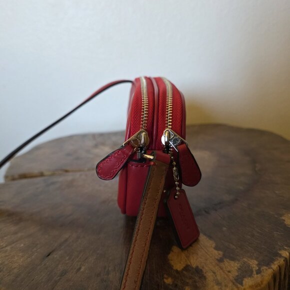 Coach x Peanuts Snoopy Red Leather Mini Crossbody Bag NWOT Rare Limited Edition - Picture 8 of 16